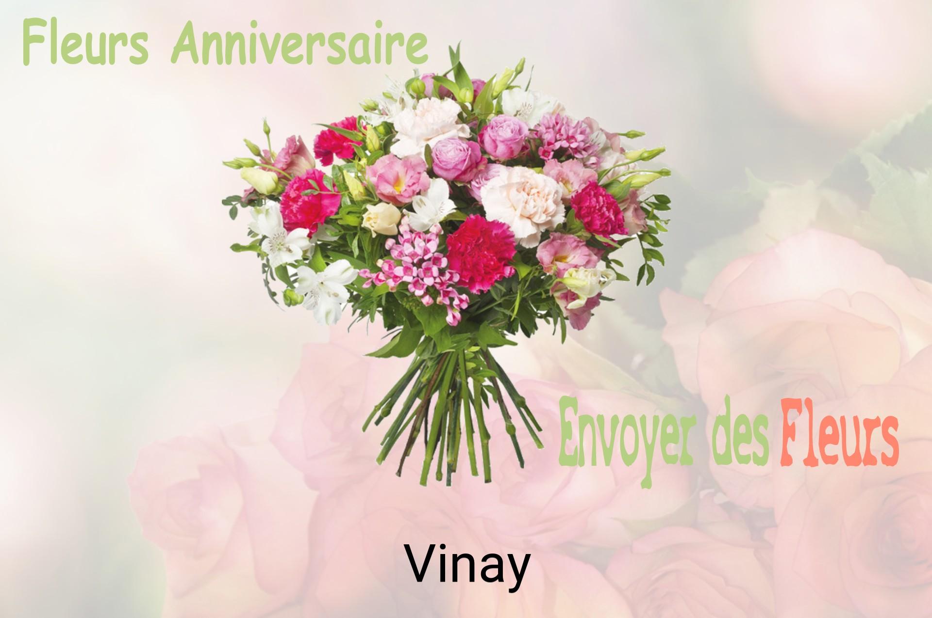 Bouquet de fleurs d’anniversaire livré à Vinay